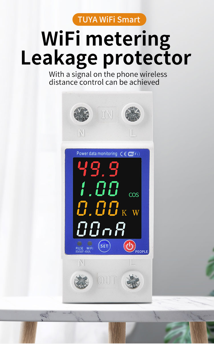 4 value LCD smart circuit breaker 4 value LCD smart circuit breaker