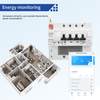 WIFI TUYA 4P100A RCBO Circuit Breaker With Leakage Current