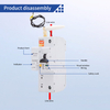 Intelligent Circuit Breaker Smart Overload Protection Circuit Breaker 1P 63A