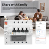 WIFI TUYA 4P100A RCBO Circuit Breaker With Leakage Current