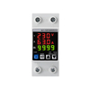 Single Phase Three Display Overvoltage And Undervoltage Protector 63A