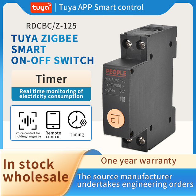 ZIGBEE Circuit Breaker RDCBC Z-125 50A 1P+N