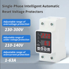 Single Phase Dual Display Overvoltage And Undervoltage Protector 63A