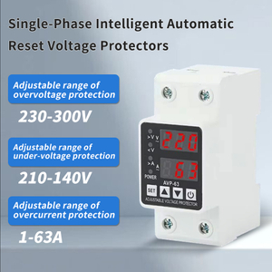 Single Phase Dual Display Overvoltage And Undervoltage Protector 63A