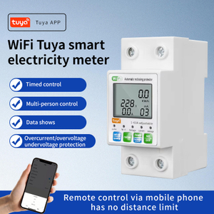 TUYA APP WiFi Smart kwh Energy Circuit Earth Leakage Over Under Voltage Protector 2P Energy Power kW
