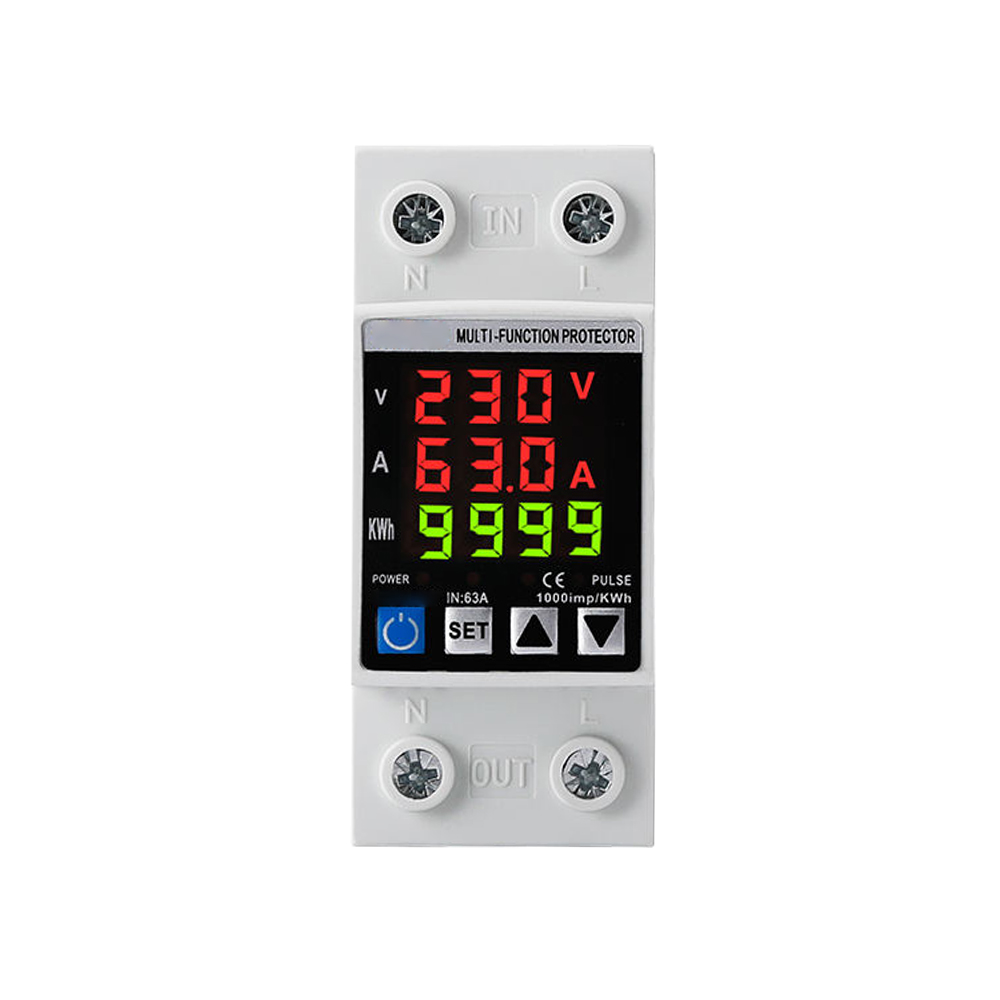 Smart Wifi Single Phase Three Display Overvoltage And Undervoltage Protector