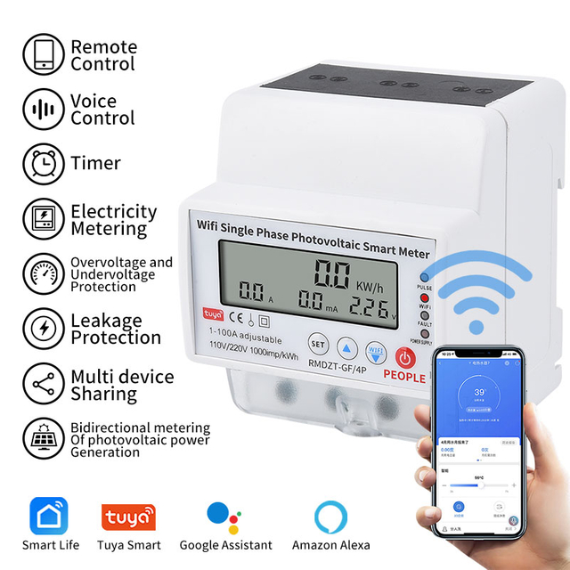 TUYA Bidirectional Metering Meter RMZT-GF/4P 100A