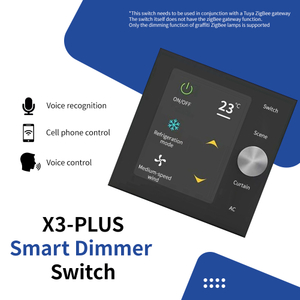 Multi-functional Smart Wall Switch LCD Display, Fan Switch, Air Conditioner Switch And Light Switch