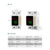 Single Phase Dual-Display Over/Under Voltage Protector 63A - Color Screen, Raised Buttons, Overcurrent Protection